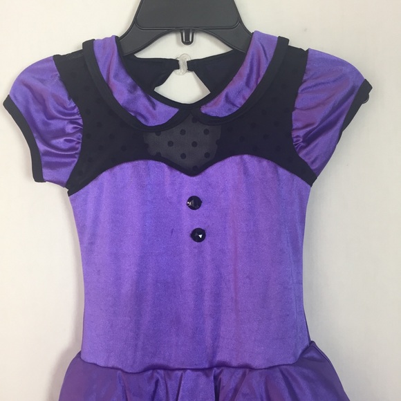 Curtain Call Purple Black Dance Costume Size CSM - Picture 2 of 8